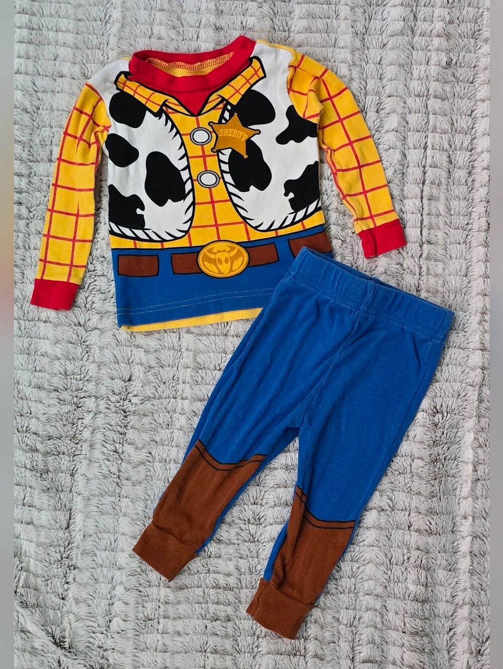 Woody Baby Boy Longsleeve Pajamas from Toy Story Disney Pixar Size 12 Months